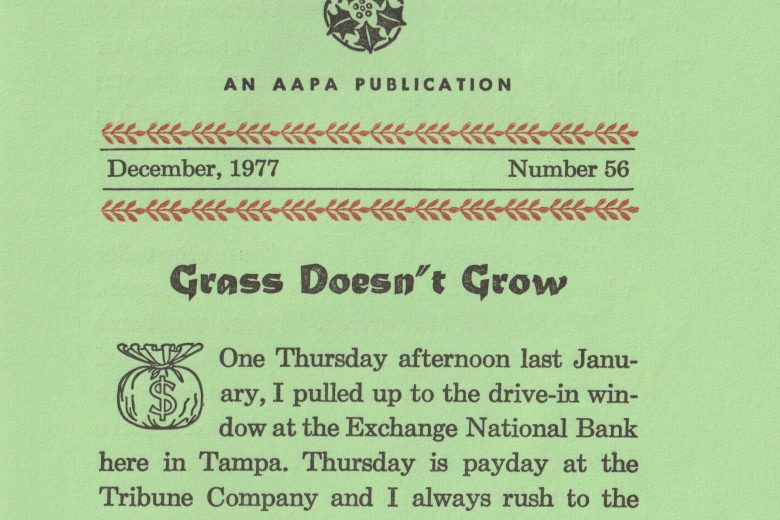 Flimsie Excuse - Number 56, December 1977 - Page 1