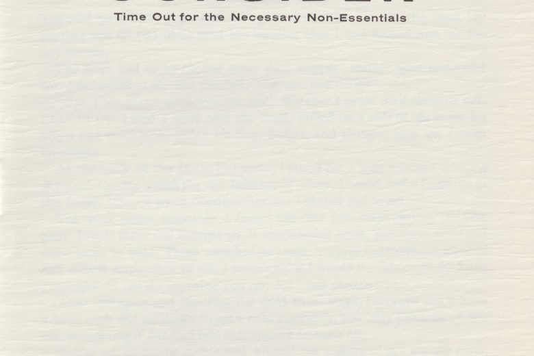 Consider - Number 13, January 1978 - Page 1