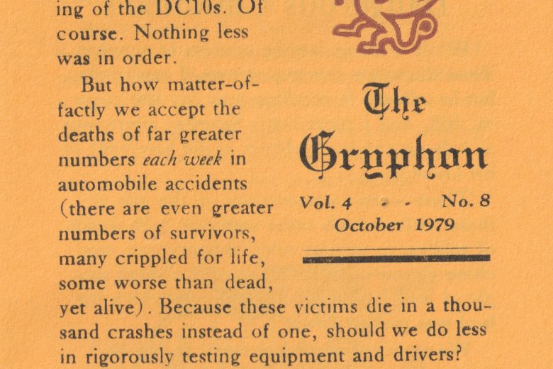 The Gryphon - Volume 4, Number 8, October 1979 - Page 1