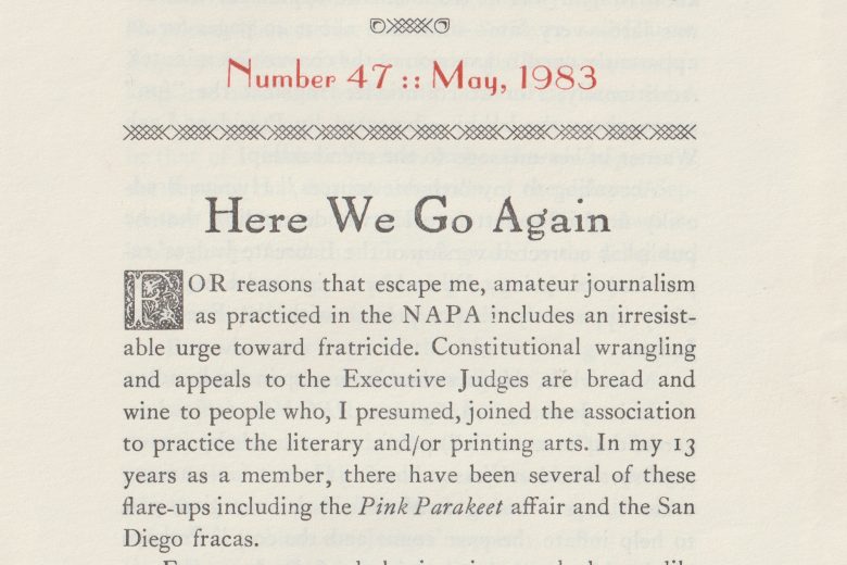 National Calamity - Number 47, May 1983 - Page 1