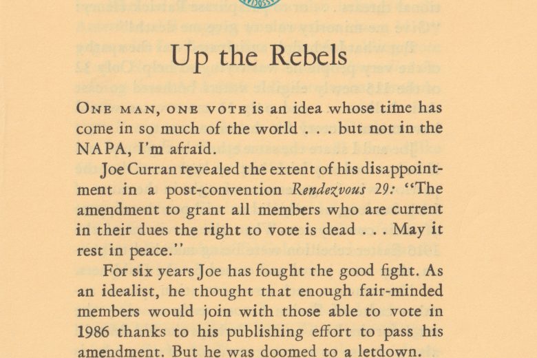 National Calamity - Number 59, December 1986 - Page 1