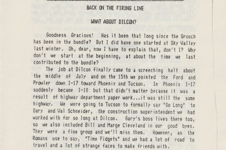 The Journal of a Garret Grouch - Number 73, June 1986 - Page 1